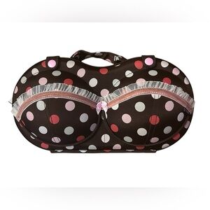 The Brag Company Bra Travel Bra Holder. Polka Dot.
